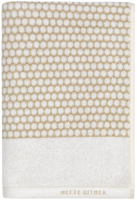 Ręcznik Mette Ditmer GRID Sand & Off-White