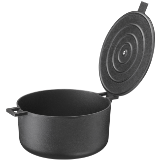 Baking pot with lid Skeppshult Noir 5l - 4