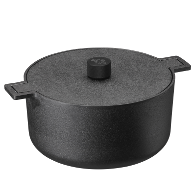 Baking pot with lid Skeppshult Noir 5l