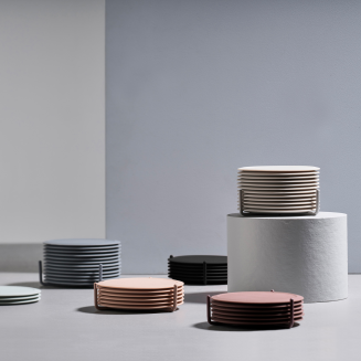 Zone Denmark Singles Taupe coasters - 3