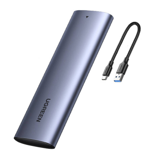 Obudowa dysku M.2 UGREEN CM400, B-key, NGFF, SATA (szary) - 2