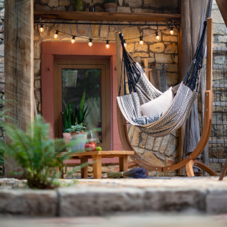  La Siesta Udine Organic Zebra hammock chair with stand - 10