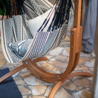  La Siesta Udine Organic Zebra hammock chair with stand - 5