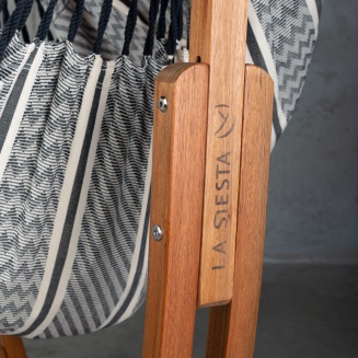  La Siesta Udine Organic Zebra hammock chair with stand - 11