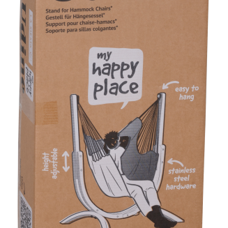  La Siesta Udine Organic Zebra hammock chair with stand - 3