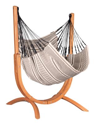  La Siesta Udine Organic Zebra hammock chair with stand