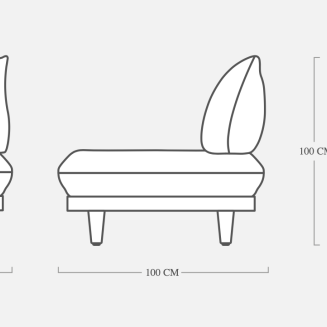 Fotel ogrodowy Fatboy Paletti Seat Royal Wolf Grey - 8