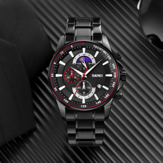 Zegarek Męski Skmei 9250BKBK + BOX - 4