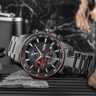 Zegarek Męski Skmei 9250BKBK + BOX - 7