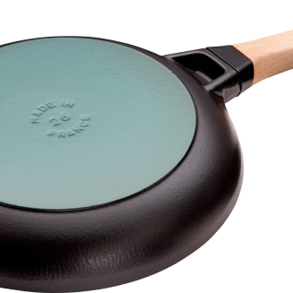  Staub cast iron frying pan with wooden handle - 26 cm - 3