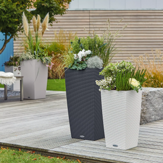  Lechuza Cubico Cottage 30 planter | 40 light gray - 8