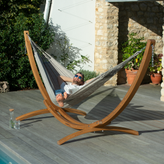  La Siesta Elipso Nature double hammock stand - 7