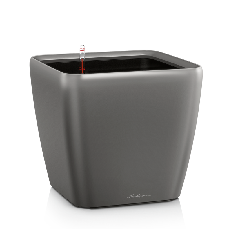  Lechuza Quadro Premium LS 21 flowerpot | 28 | 35 | 43 | 50 anthracite metallic