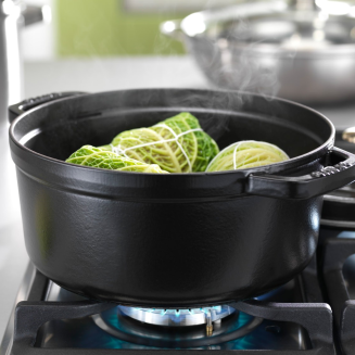  Staub round cast iron pot - Black, 800 ml - 4