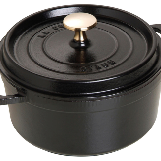  Staub round cast iron pot - Black, 800 ml - 5