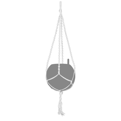 Lechuza Makramee suspension, white, for Puro pots