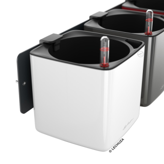 Lechuza Cube Glossy Home Kit wall flowerpot, red gloss - 3