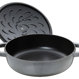  Deep stewing pan with lid Staub - 24 cm, Graphite - 3