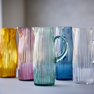 Bitz Kusintha Pink Glass jug 1.2l - 3