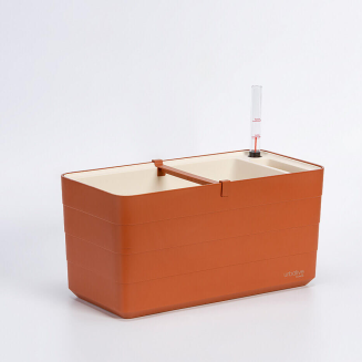 PLASTIA BERBERIS Donica samonawadniająca prostokątna 40x20 cm cynamonowy - 5