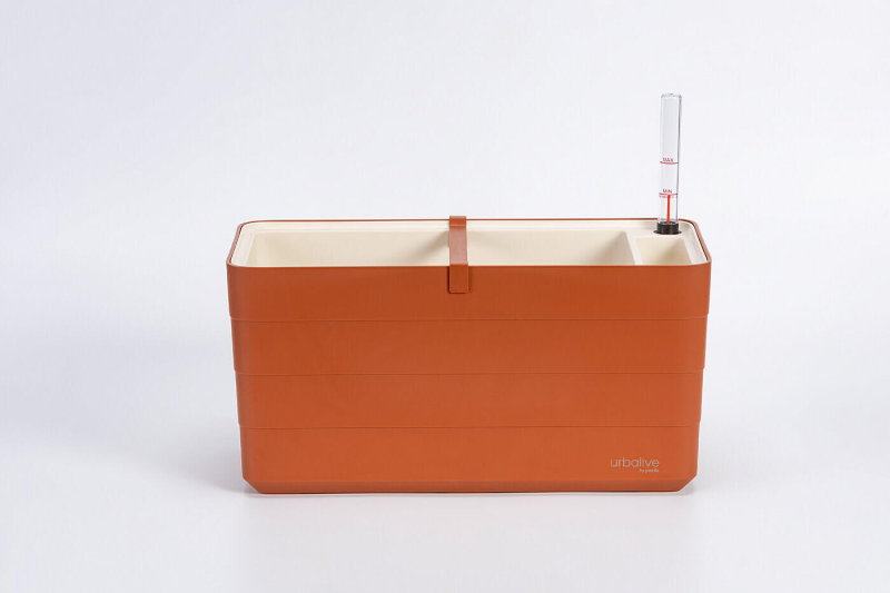 PLASTIA BERBERIS Donica samonawadniająca prostokątna 40x20 cm cynamonowy