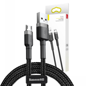 Kabel USB do Micro USB Baseus Cafule 2.4A 1m (szaro-czarny) - 7