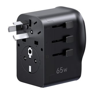 Uniwersalny adapter podróżny / ładowarka sieciowa Ugreen S550, 65W, 2x USB-C, 1x USB-A - 4
