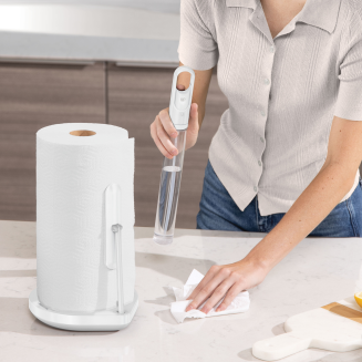  Simplehuman paper towel holder with sprayer, white - 2