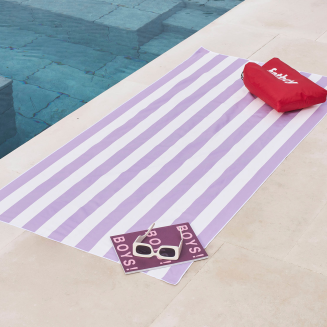 Fatboy Beach Baggy Lilac beach towel with cushion - 7