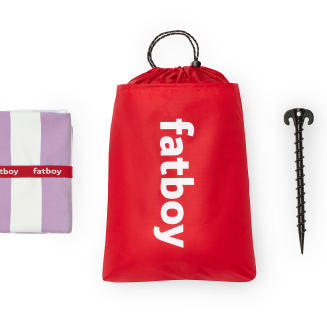 Fatboy Beach Baggy Lilac beach towel with cushion - 3