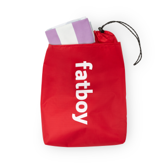 Fatboy Beach Baggy Lilac beach towel with cushion - 2