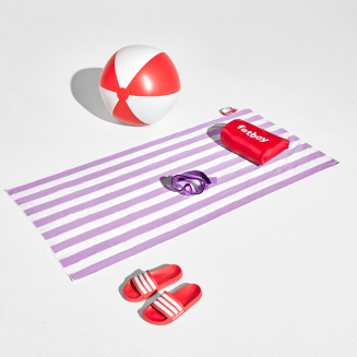 Fatboy Beach Baggy Lilac beach towel with cushion - 6