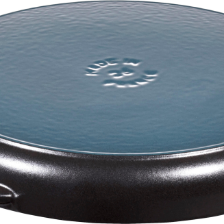  Staub round cast iron grill pan with two handles - 30 cm, Black - 3