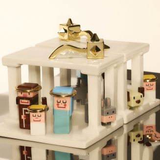 Świąteczna gwiazda z porcelany Alessi - 2