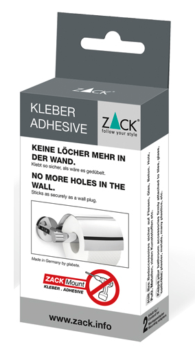 Zack Mount 2 adhesive for mounting bathroom accessories