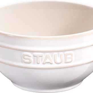  Set of 4 Staub round bowls - 14 cm, ivory - 2