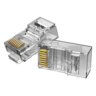 Wtyczka modułowa RJ45 kat.5E UTP Vention IDBR0-50 przezroczysta opakowanie 50 szt. - 3