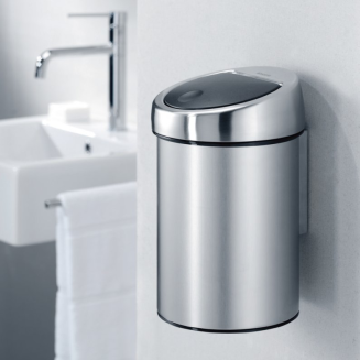  Brabantia Touch Bin 3l platinum wall bin - 4