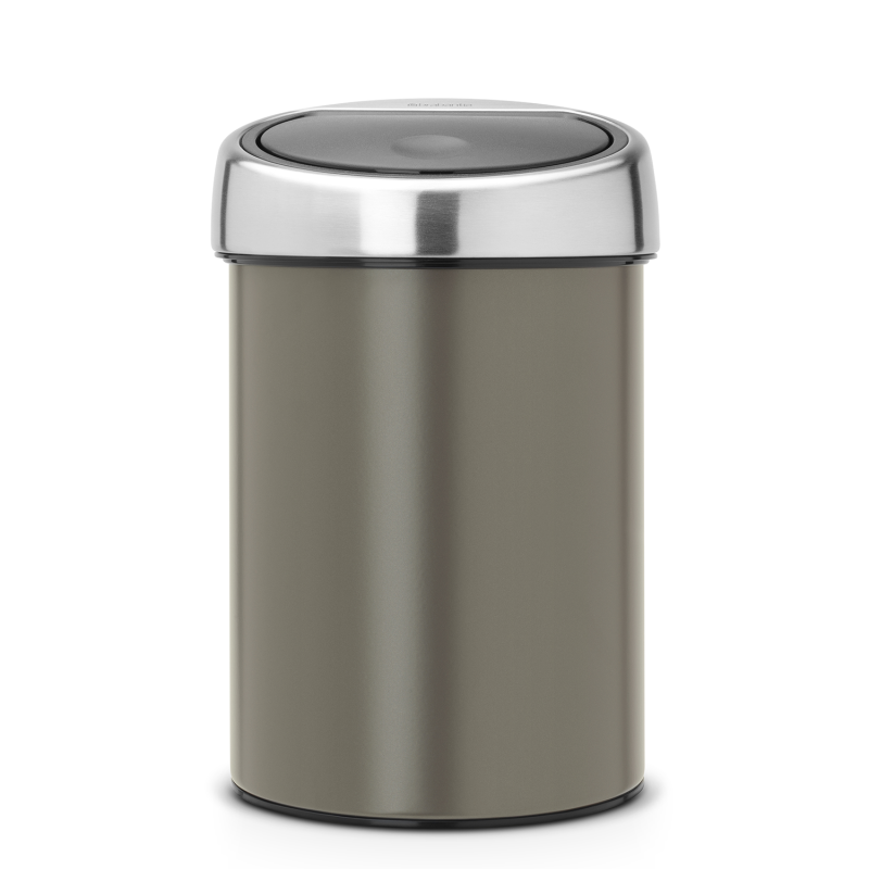  Brabantia Touch Bin 3l platinum wall bin