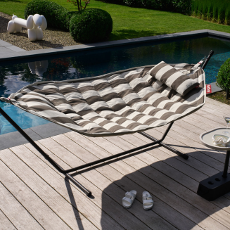 Hamak Fatboy Headdemock Superb Stripe Cacao - 6