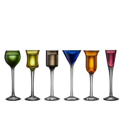 Lyngby Glass Aquavit MIX vodka glasses, 6 pcs.