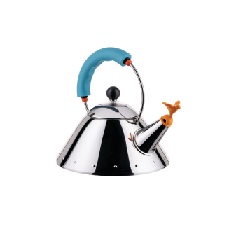 Czajnik z gwizdkiem Alessi 9093 1l błękitny z żółtym gwizdkiem - 3