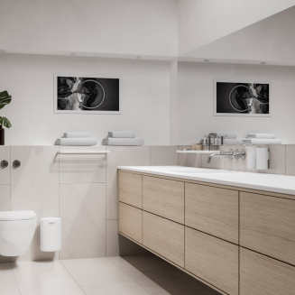  Zone Denmark Rim White 3.3l Wall-mounted Bathroom Basket - 2