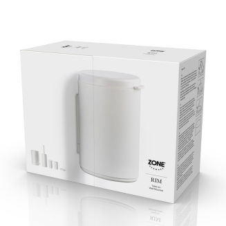 Zone Denmark Rim White 3.3l Wall-mounted Bathroom Basket - 3