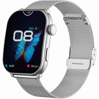 Smartwatch Damski GRAVITY GT28-10 Pasek + Bransoleta Biało Srebrny - 2