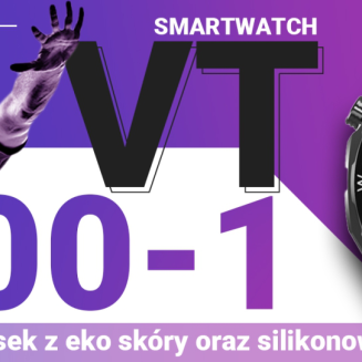 Smartwatch VELTORI VT100-1 + Czarny Pasek Silikonowy + Czarny Eko Skóra - 13