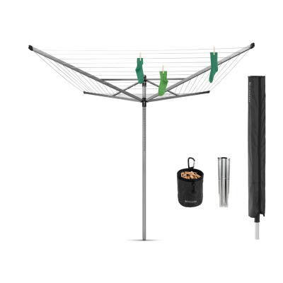  Brabantia Lift-O-Matic Advance garden dryer 60m Metallic Gray