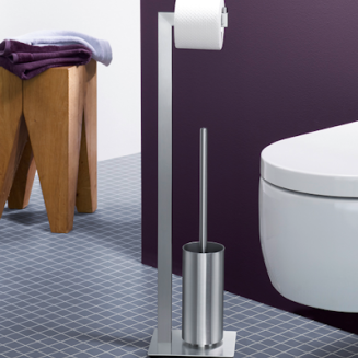 Zack Linea matt toilet paper and toilet brush holder - 2