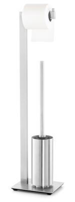Zack Linea matt toilet paper and toilet brush holder