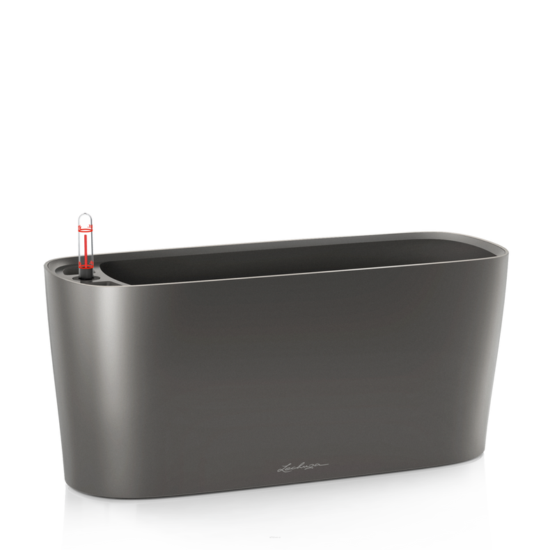  Lechuza plant pot Delta 10 | 20 anthracite metallic